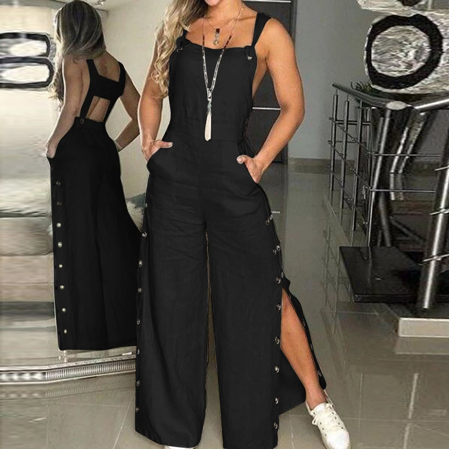 Women's Summer Sleeveless Twisted Strappy Pant