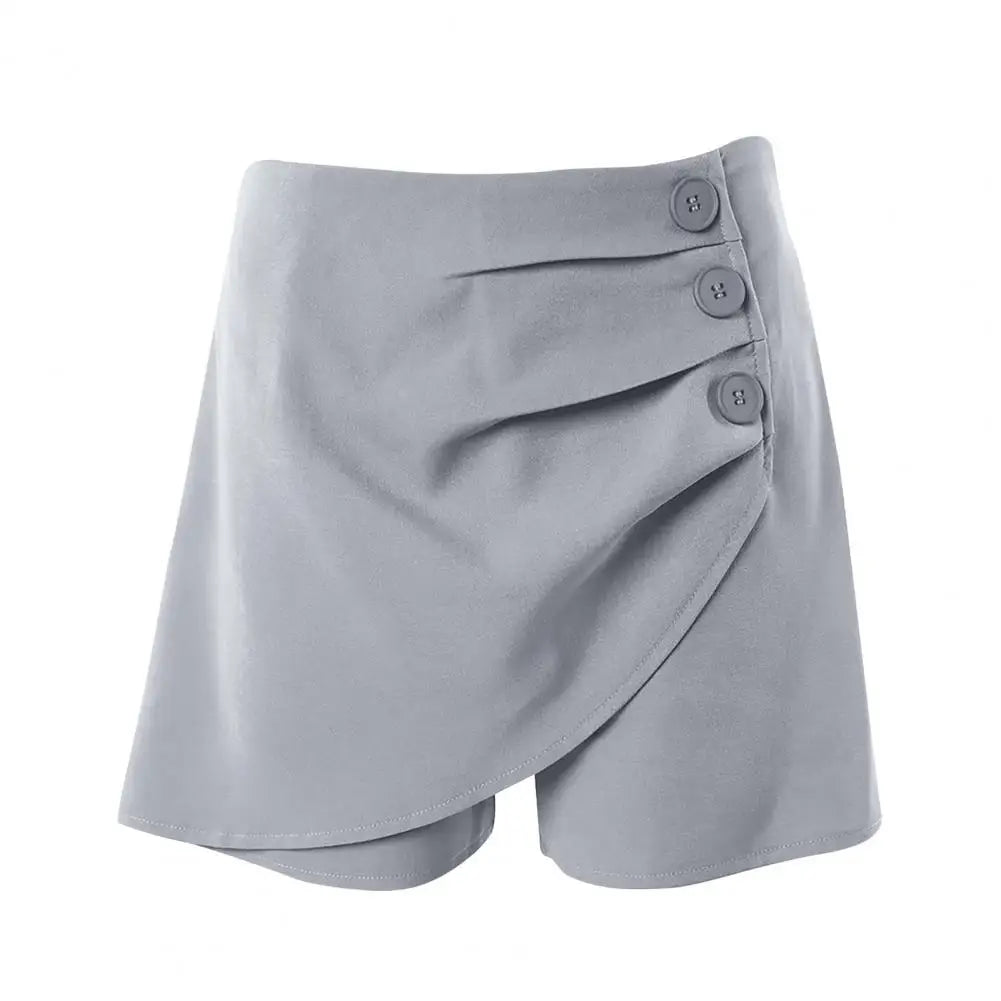 Women Summer Shorts High Waist Asymmetric