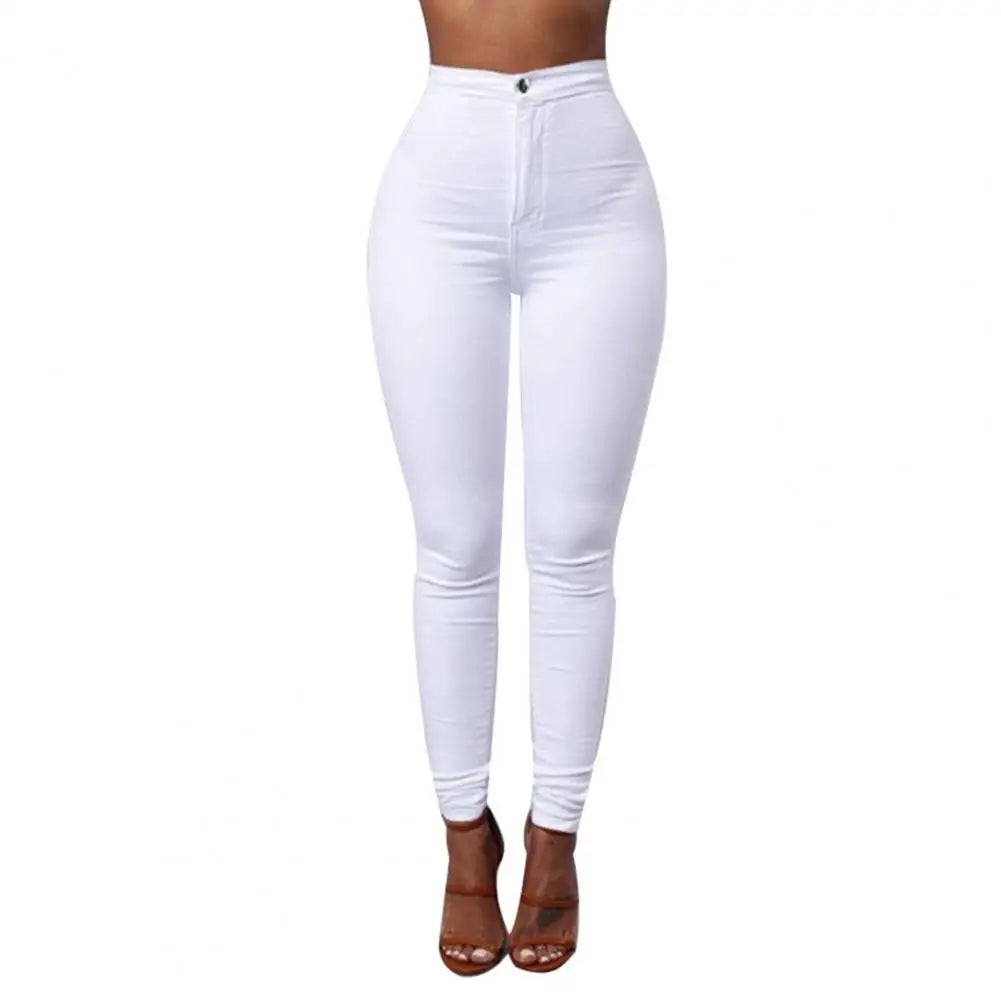 Slim Women Leggings High Waist Pockets