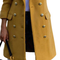 Women Wool Coat Autumn Winter Long Sleeve