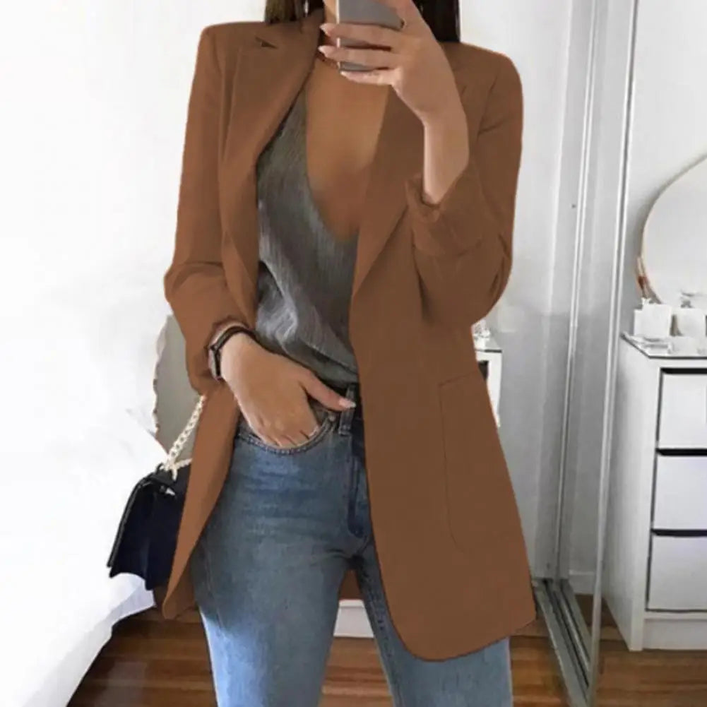 Blazer Woman Vintage Oversize Office Lady Suits Jacket