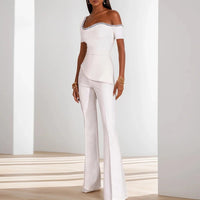 Dawery Sexy High Waist Asymmetrical Slim Jumpsuit