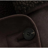 Women Casual Lapel Thick Faux Leather Jackets