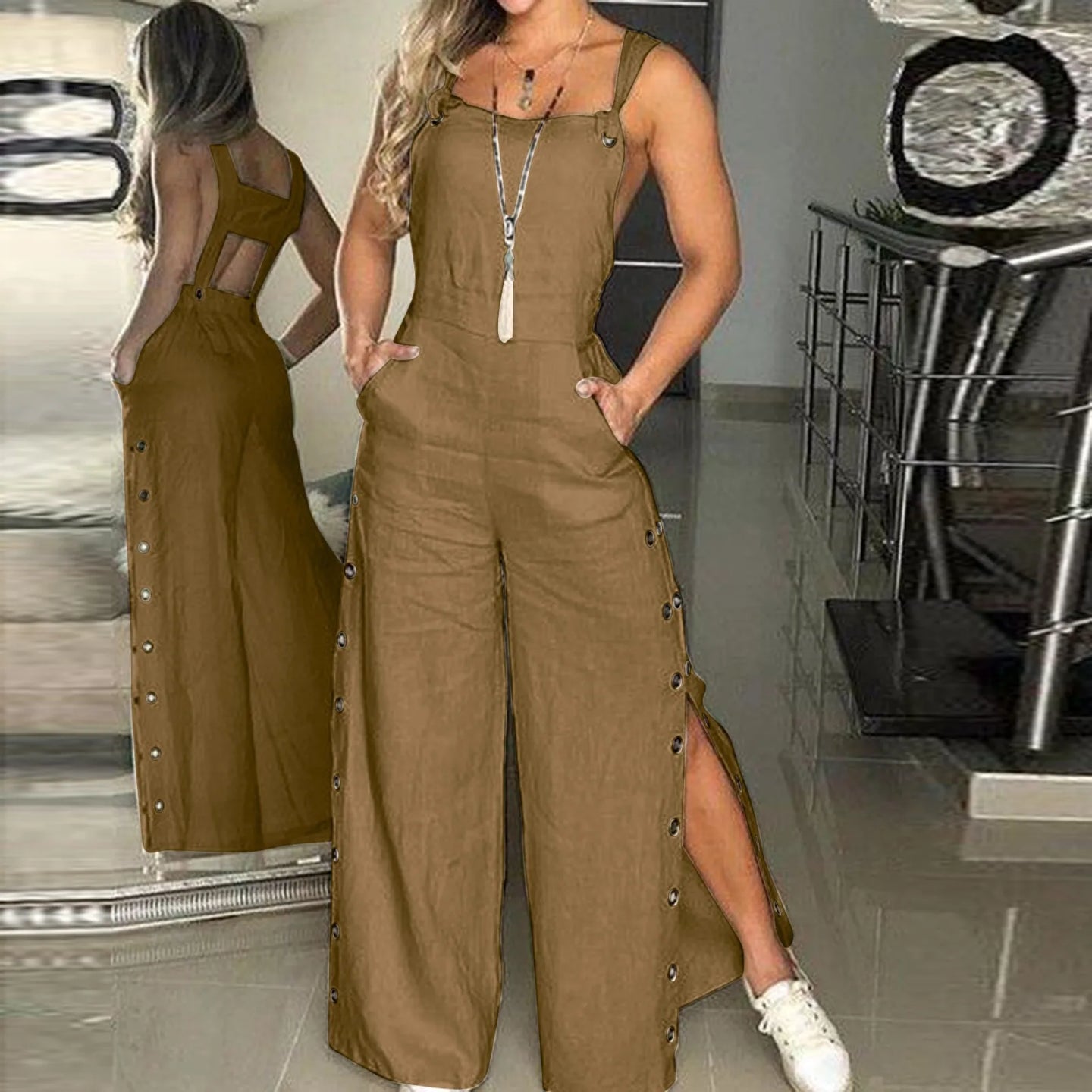 Women's Summer Sleeveless Twisted Strappy Pant