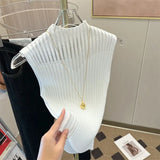 Women Half High Collar Hotsweet Summer Casual Style