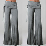 Women Flares Dance Yoga Pants Solid Color
