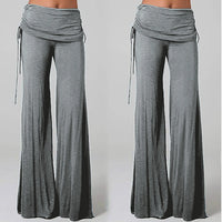 Women Flares Dance Yoga Pants Solid Color