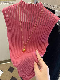 Women Half High Collar Hotsweet Summer Casual Style