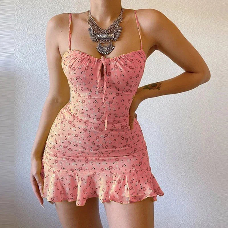 Floral Camisole Dress Summer Comfortable Skirt
