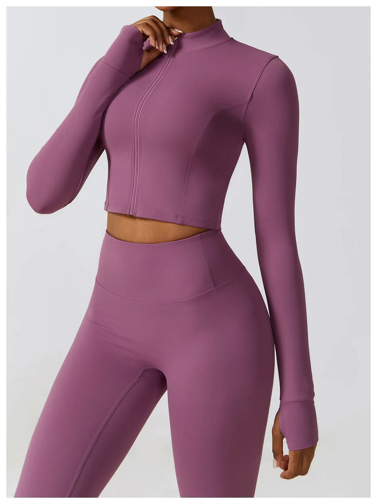 Women's Long Sleeve Top Zipper Jacket