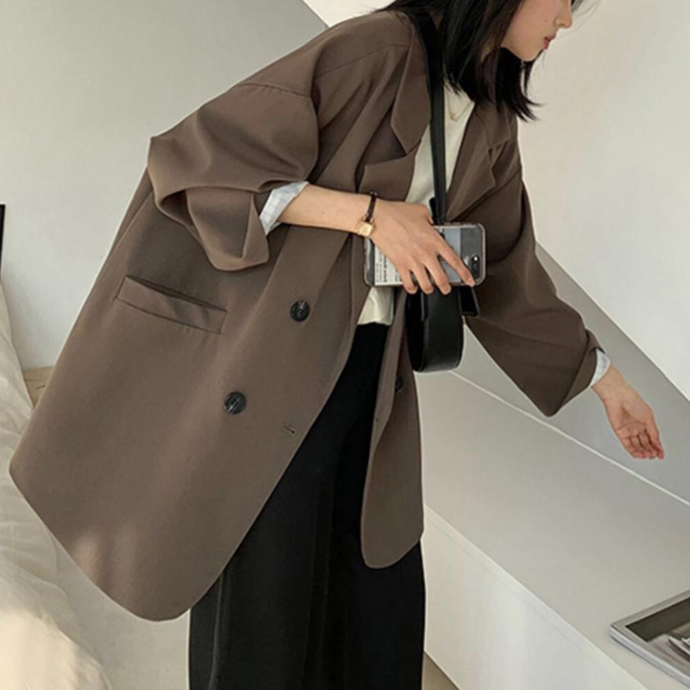 Notched Collar Business Blazer Suit Coat