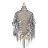 Elegant Sequins Triangle Scarf Fashion Lace