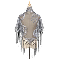 Elegant Sequins Triangle Scarf Fashion Lace