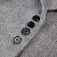Streetwear Long Hairy Shaggy Blazer Coats