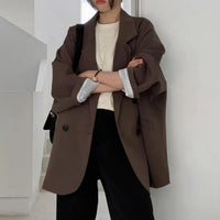 Notched Collar Business Blazer Suit Coat