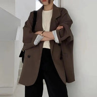 Notched Collar Business Blazer Suit Coat