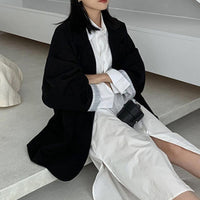 Notched Collar Business Blazer Suit Coat