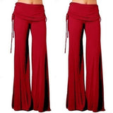 Women Flares Dance Yoga Pants Solid Color