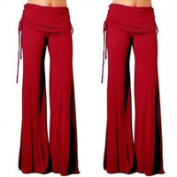 Women Flares Dance Yoga Pants Solid Color