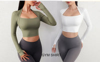 Women Full Zip-up Yoga Top Workout Running Jackets