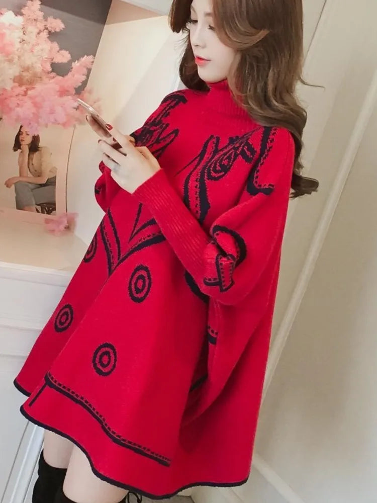 Oversized Autumn Pullover Knitted Tops