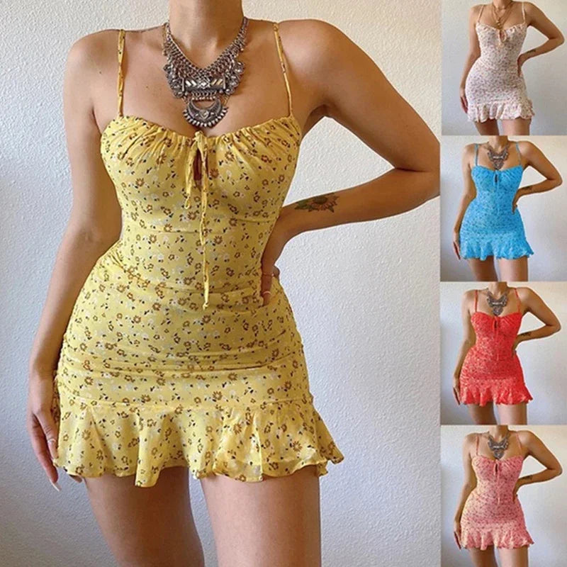 Floral Camisole Dress Summer Comfortable Skirt