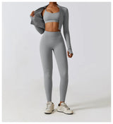 Women's Long Sleeve Top Zipper Jacket