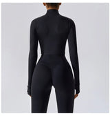 Women's Long Sleeve Top Zipper Jacket