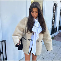 Chic Women's Thermal Lamb Wool Coats