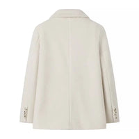 Streetwear Long Hairy Shaggy Blazer Coats