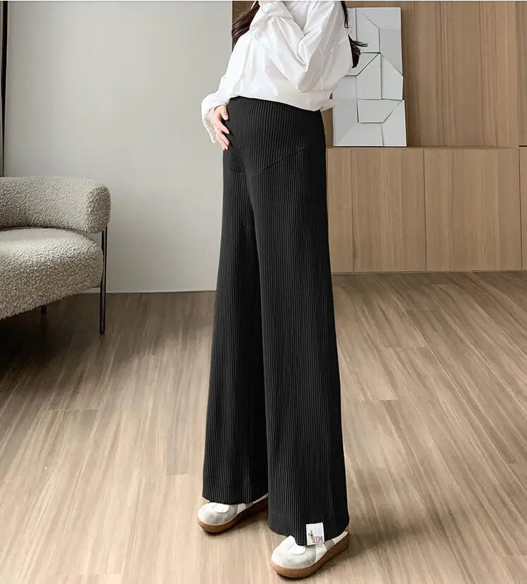 Fashion Pleat Chiffon Maternity Pants