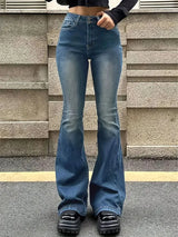 Flare Stretch Moustache Jeans Fashion