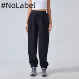 Brown Thickened Lamb Fleece Lining Sweatpants