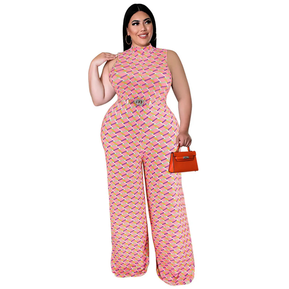 Plus Size Women Jumpsuit Summer Clothes