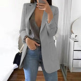Blazer Woman Vintage Oversize Office Lady Suits Jacket