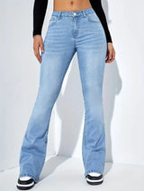 Flare Stretch Moustache Jeans Fashion