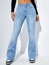 Flare Stretch Moustache Jeans Fashion
