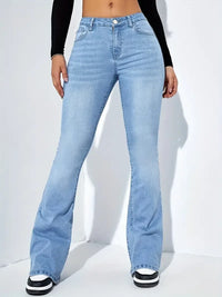 Flare Stretch Moustache Jeans Fashion
