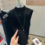 Women Half High Collar Hotsweet Summer Casual Style