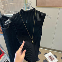 Women Half High Collar Hotsweet Summer Casual Style