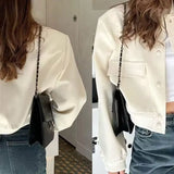 Fashion Women Elegant Solid Bomber Jacket