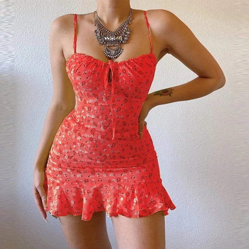 Floral Camisole Dress Summer Comfortable Skirt