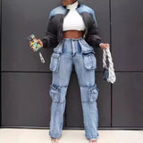 Vintage Washed Distressed Women Jeans