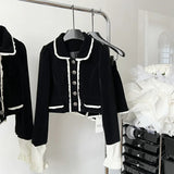 2 Piece Shorts Sets Peter Pan Collar Luxury Cardigans Fashion