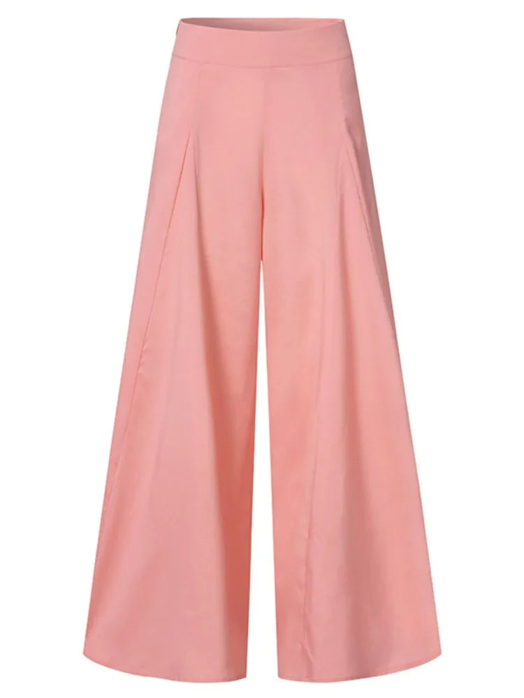 Womens High Waist Wide Leg Pants
