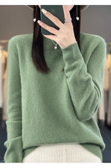 Side profile of pullover sweater