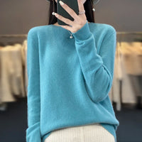 Soft knit pullover with long sleeves