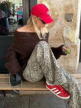 Soft mid-weight knit sweater back view