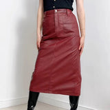 Sophisticated leather outfit for women