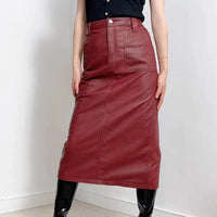 Sophisticated leather outfit for women